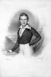 Franz Josef I. 1838 Litho von Josef Kriehuber