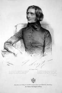 Franz Liszt Litho 1838 von Josef Kriehuber