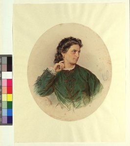 Karoline (?) Jagemann, Schwester des Malers Ferdinand Jagemann von Josef Kriehuber