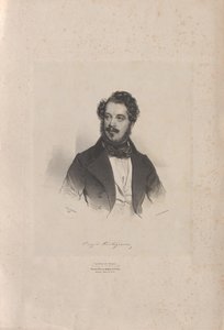 Porträt des Opernsängers Giovanni Orazio Cartagenova 1800-1841, 1838 von Josef Kriehuber