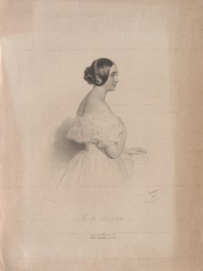 Porträt der Opernsängerin Marietta Brambilla 1807-1875, 1839 von Josef Kriehuber