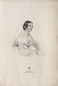 Porträt der Opernsängerin Rita Gabussi 1810-1891, 1840 von Josef Kriehuber