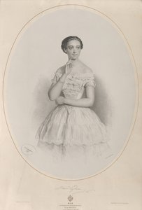 Porträt der Ballerina Marie Taglioni 1804-1884, 1853 von Josef Kriehuber