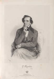 Porträt des Komponisten Giacomo Meyerbeer 1791-1864, 1847