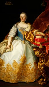 Porträt von Maria Theresia von Österreich von Josef and Mayrhofer Friedrich Kiss