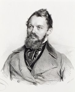 Porträt von Heinrich Laube von Josef Nikolaus Kriehuber