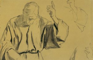Draperiestudie (Christi Himmelfahrt)