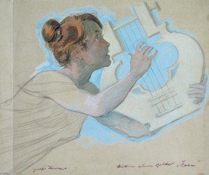 Studie zum Bild: Feen von Josef Wawra