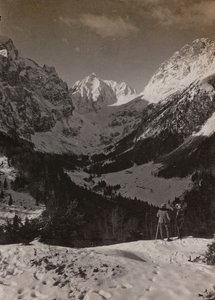 Album "Meine Weltkriegs-Erinnerungen Südwestfront (Kärnten, Italien, Südtirol) 31/03/1915-12/11/1918 - Josef Zohles Wien": Plöckenpass (s/w Foto) von Josef Zohles
