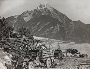 Album "Meine Weltkriegs-Erinnerungen Südwestfront (Kärnten, Italien, Südtirol) 31/03/1915-12/11/1918 - Josef Zohles Wien": am Fluss Tagliamento von Josef Zohles
