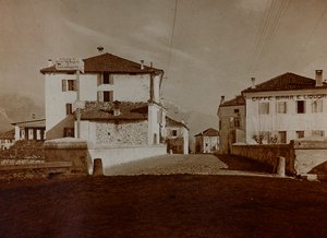 Album "Meine Weltkriegs-Erinnerungen Südwestfront (Kärnten, Italien, Südtirol) 31/03/1915-12/11/1918 - Josef Zohles Wien": Blick auf Chiusaforte