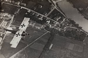 Album "Meine weltkriegs - Erinnerungen Südwestfront (Kärnten, Italien, Südtirol) 31/03/1915-12/11/1918 - Josef Zohles Wien": Flugzeuginspektion von Josef Zohles