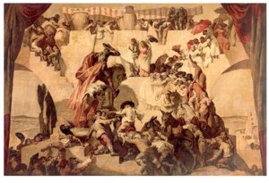 Cervantes, Don Quijote, Die Hochzeit des Camacho / J.M.Sert von Josep Maria Sert