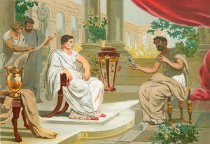 Gespräch zwischen Plinius dem Älteren und dem Kaiser Vespasian