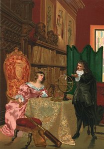 Descartes diskutiert Philosophie mit Königin Christina von Schweden