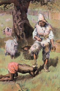 Robinson Crusoe: Er legt meinen Fuß auf seinen Kopf von Joseph (after) Finnemore