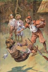 Robinson Crusoe: Der Spanier schlägt ihn mit einem Schlag nieder