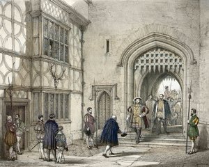 Heinrich VIII. (1491-1547) in Hever Castle in Kent, nach Joseph Nash (1809-1878)