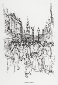 Fleet Street von Joseph (after) Pennell