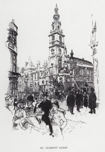 St. Clement Danes von Joseph (after) Pennell
