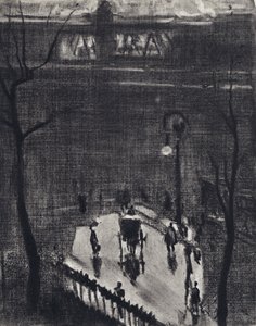 Unter Charing Cross (Lithografie) von Joseph (after) Pennell