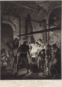 Eine Schmiede, graviert von Richard Earlom (1743-97)
