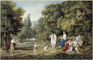 Arkadische Landschaft von Joseph Anton Koch