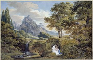 Arkadische Landschaft von Joseph Anton Koch