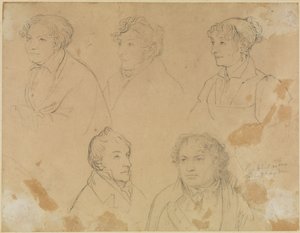 Fünf Bildnisse von Joseph Anton Koch