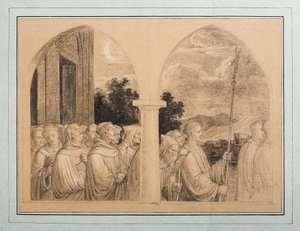 Prozession der Mönche von Joseph Anton Koch