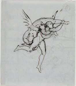 Studie des Ratsherrn von Lucca (Dante Inferno, Canto 21, V 34) von Joseph Anton Koch