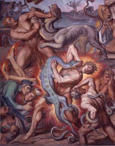 Die Hölle aus Dantes Göttlicher Komödie (Detail)