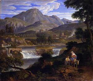 Wasserfälle bei Subiaco von Joseph Anton Koch