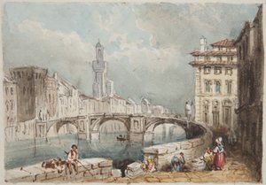 Florenz, eingeklebt in Thomas Moodys Tagebuch einer Reise durch die Schweiz und Italien, 1822 von Joseph Axe Sleap