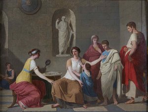 Cornelia, Mutter der Gracchi, ca. 1793 von Joseph Benoît Suvée