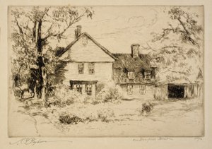 In der Deerfield Straße (Altes Haus in Deerfield) von Joseph C. Claghorn