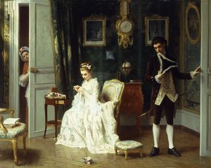 Der Besucher, 1881 von Joseph Caraud