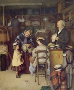 Einen neuen Hut kaufen, 1880