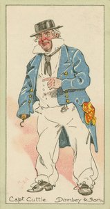 Kapitän Cuttle, Dombey & Sohn (Farblithografie) von Joseph Clayton (1856-1937) (after) Clarke