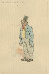 Ein Arbeiter in Festtagskleidung, ca. 1920er