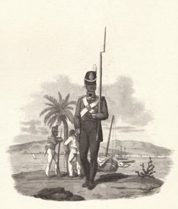 Ein Soldat des 5. Westindischen Regiments, um 1812