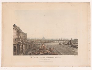 Ansicht von Somerset House und der Themse vom Süden