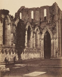 Fountains Abbey. Innenraum des Chors, 1850er Jahre von Joseph Cundall