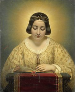 Gräfin de Pagès, geborene de Cornellan, als St. Katharina von Joseph Desire Court
