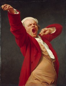 Selbstporträt, gähnend von Joseph Ducreux