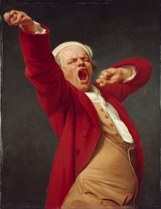 Selbstporträt, gähnend, ca. 1783