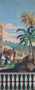 Szenische Tapete: Die Schlacht von Heliopolis von Joseph Dufour