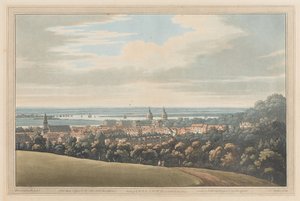 Ansicht von Greenwich und den Fluss hinunter, 1795