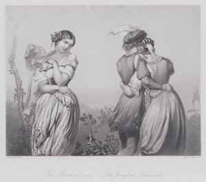Der Wunsch der Jungfrau (Stich) von Joseph Felon
