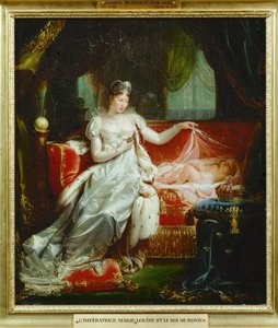 Kaiserin Marie Louise und ihr Sohn, der König von Rom